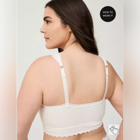 Torrid Bralite Unlined 4-Way Stretch Lace Bralette, Size 2xl - Picture 4 of 15